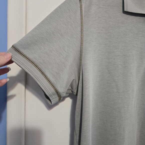 Tommy Bahama Men's Vintage Light Gray Polo Shirt - Size XL - Picture 4 of 6